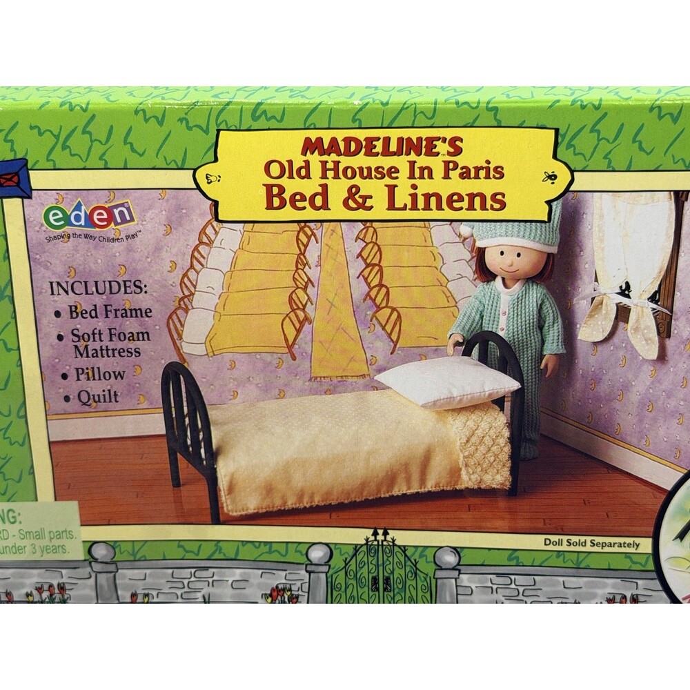Madeline's Dollhouse Bed & Linens Set Eden Old House in Paris New in Box